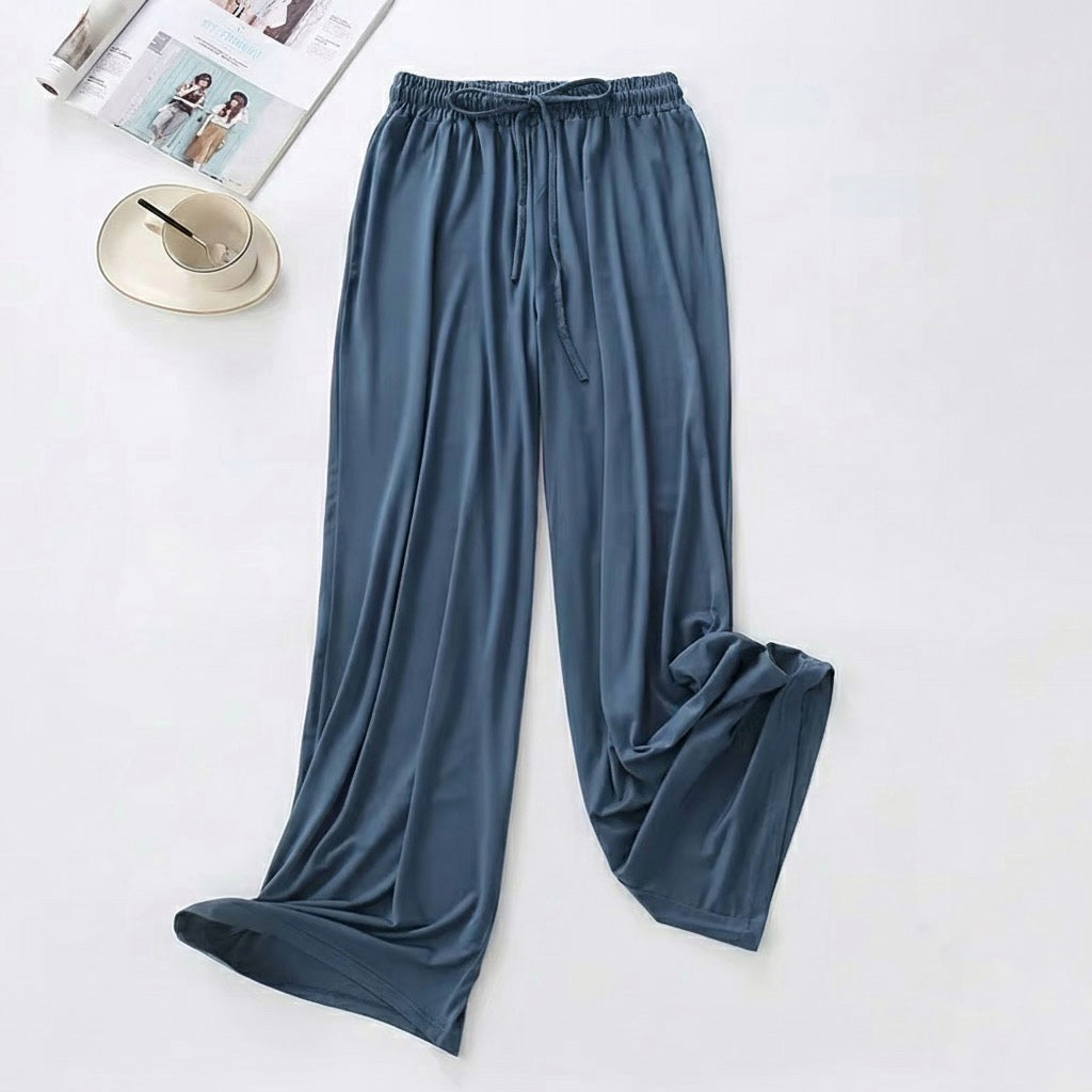 Ezrielle Luxurious Silk Wide Leg Pants – Effortless Elegance, Unmatched Comfort