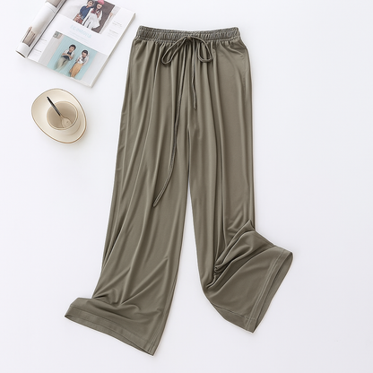 Ezrielle Luxurious Silk Wide Leg Pants – Effortless Elegance, Unmatched Comfort