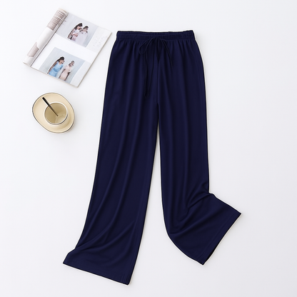 Ezrielle Luxurious Silk Wide Leg Pants – Effortless Elegance, Unmatched Comfort